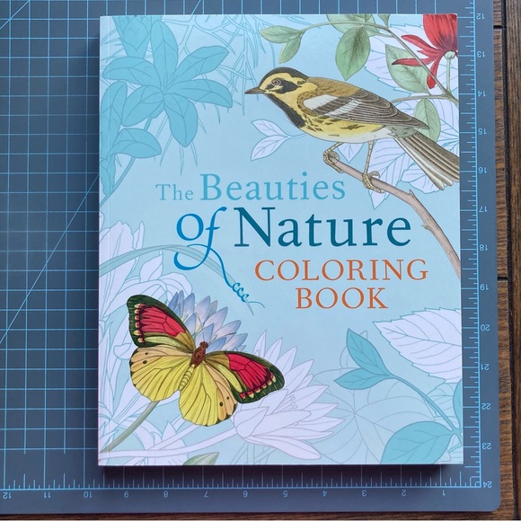 The Beauties of Nature Coloring Book: Flowers, Birds, Butterflies, & Wildlife - Picture 1 of 12